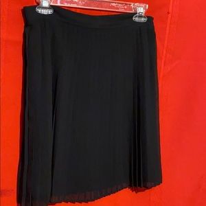 Pleated Chiffon lined skirt